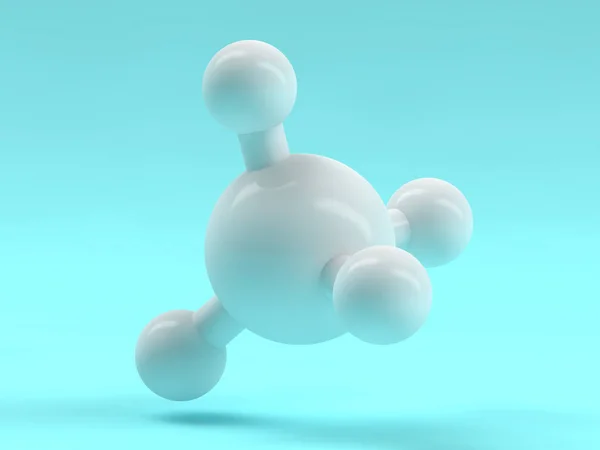 Фон метанових молекул. 3D візуалізація — стокове фото