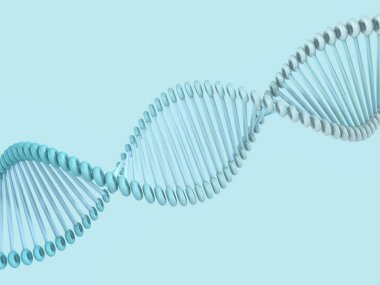 DNA zinciri. Bilimsel arka plan. 3D render