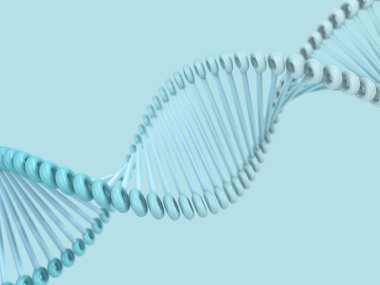 DNA zinciri. Bilimsel arka plan. 3D render