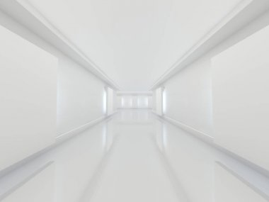 Soyut modern mimari arka plan. 3d oluşturma