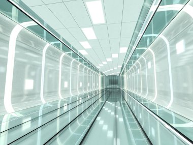 Soyut modern mimari arka plan. 3d oluşturma