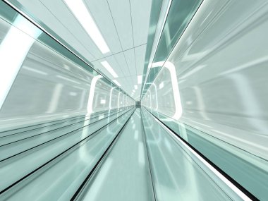 Soyut modern mimari arka plan. 3d oluşturma