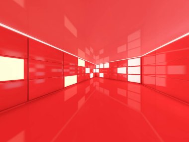 Soyut modern mimari arka plan. 3d oluşturma