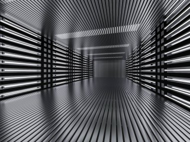 Soyut modern mimari arka plan. 3d oluşturma