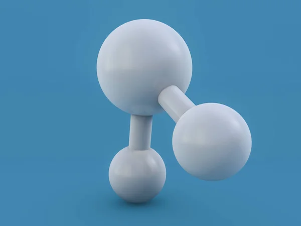Molécule d'eau. Écologie, biologie et biochimie concept. 3D — Photo