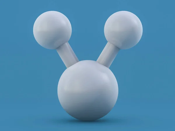 Molécula de agua. Ecología, biología y bioquímica. 3D — Foto de Stock