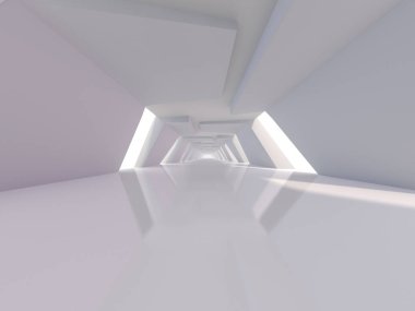 Modern mimari arka plan. 3D