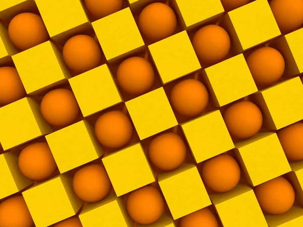 Abstrakter geometrischer Hintergrund mit Formen. 3d — Stockfoto