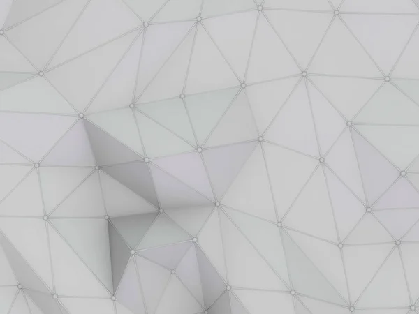 Abstract polygonal pattern luxury white. 3D — Stock Photo, Image
