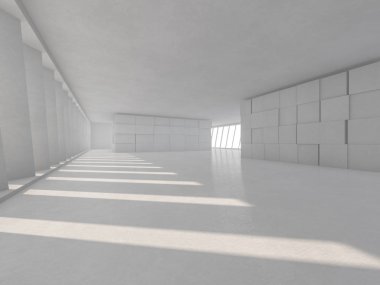 Modern mimari arka plan. 3D