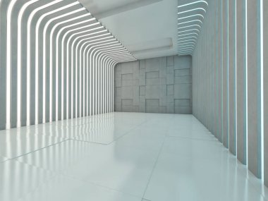 Modern mimari arka plan. 3D
