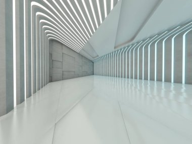 Modern mimari arka plan. 3D