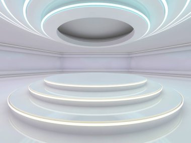 Modern mimari arka plan. 3D