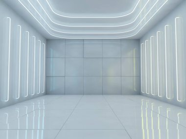 Modern mimari arka plan. 3D