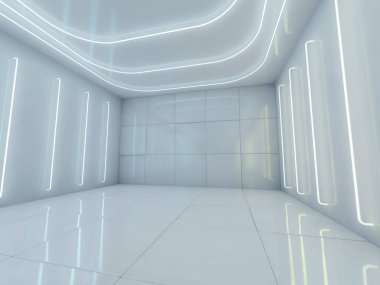 Modern mimari arka plan. 3D