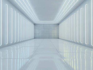 Modern mimari arka plan. 3D