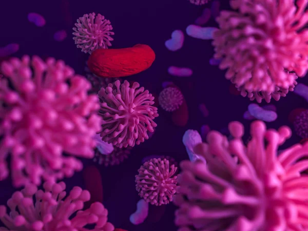 Chiński patogen koronawirus oddechowy 2019-ncov grypa. Pandemia r — Zdjęcie stockowe