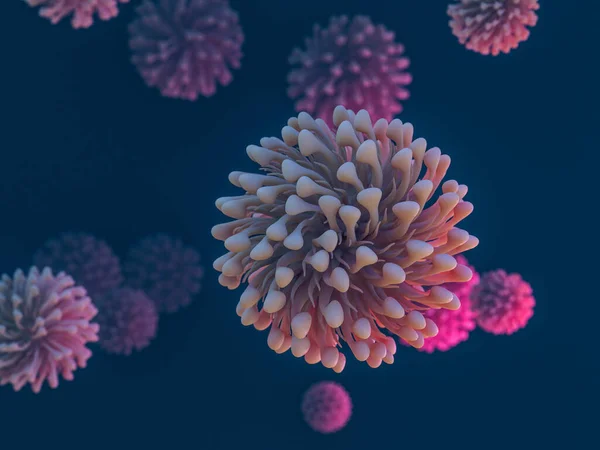 China Pathogen Respiratorischen Coronavirus 2019 Ncov Grippe Pandemierisikokonzept Darstellung Stockfoto