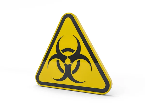 Virus Covid Pandemická Pohotovost Biohazardí Znamení Varovné Znamení Viru Vykreslování — Stock fotografie
