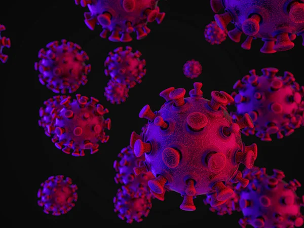 Covy 病原性呼吸器コロナウイルス2019 Ncvインフルエンザ パンデミックリスクの概念 3Dレンダリング — ストック写真