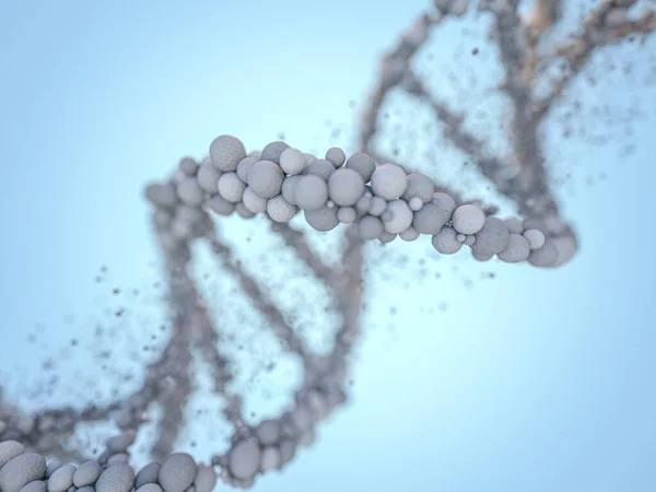 Dna鎖だ 要旨科学的背景 美しいイラスト 生物学 生化学 遺伝学 医学の概念 3Dレンダリング — ストック写真