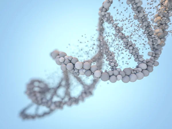 Dna Keten Abstracte Wetenschappelijke Achtergrond Prachtige Illusie Biotechnologie Biochemie Genetica — Stockfoto