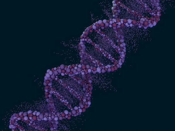 Łańcuch Dna Abstrakcyjne Wykształcenie Naukowe Piękna Ilustracja Biotechnologia Biochemia Genetyka — Zdjęcie stockowe