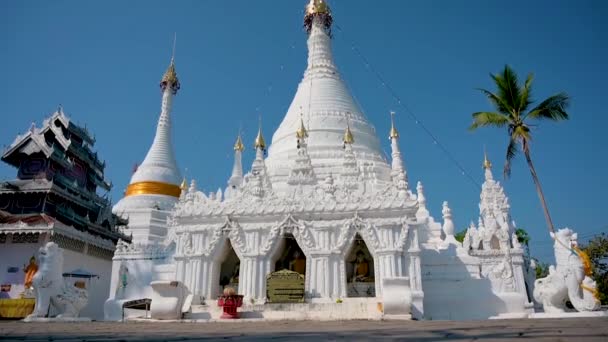 Phra That Doi Kong Mu, located in Mae Hong Son, Thailand — Stock Video