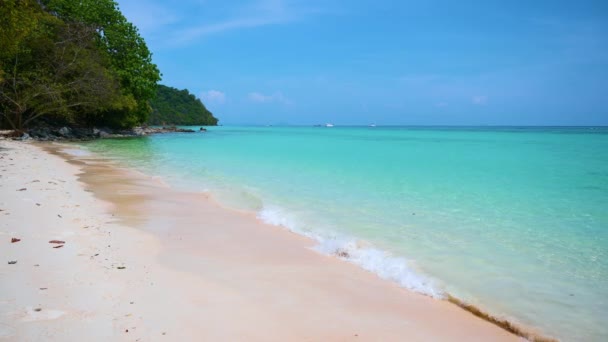 Mar da Filadélfia de Filadélfia Rok índigo água azul escuro bonito Krabi Tailândia Ásia — Vídeo de Stock