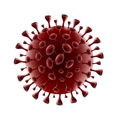 Covid-19 Coronavirus Beyaz Arkaplan İzolasyonu