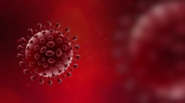 Kırmızı kanda Covid-19 Coronavirus virüsü