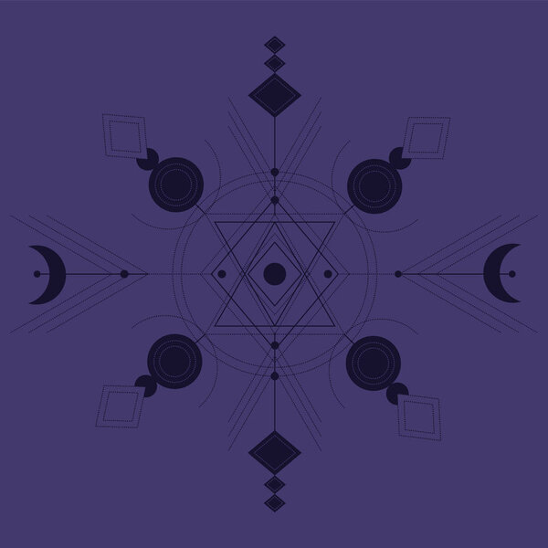 Векторная оккультная ведьма и магический символ. Удачи кристаллы, драгоценные камни, чары, заклинания. Использование для тканей, плакатов, печати по требованию продукции, баннеров
.