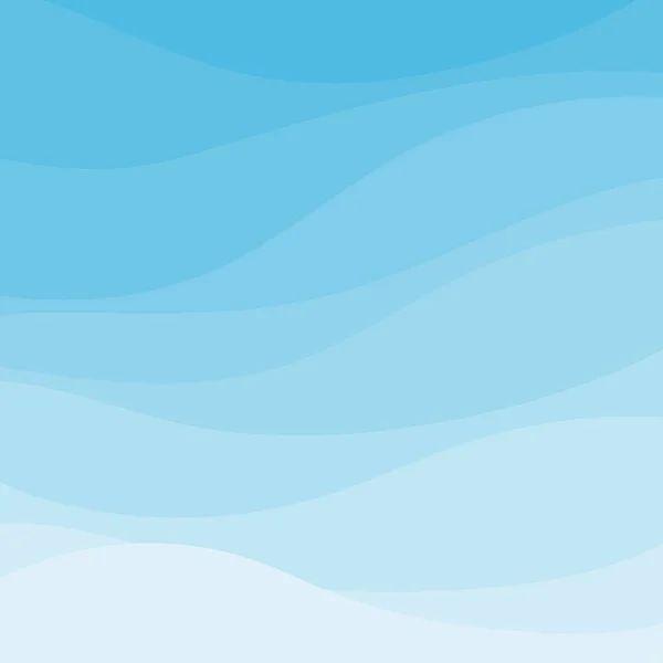 Azul conceito de linha de onda de água fundo vetor abstrato — Vetor de Stock
