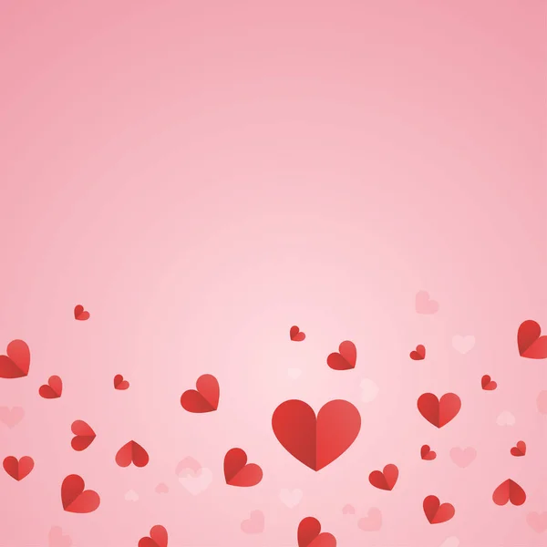 Herzen bestreut mit valentine Konzept abstrakten Hintergrund — Stockvektor