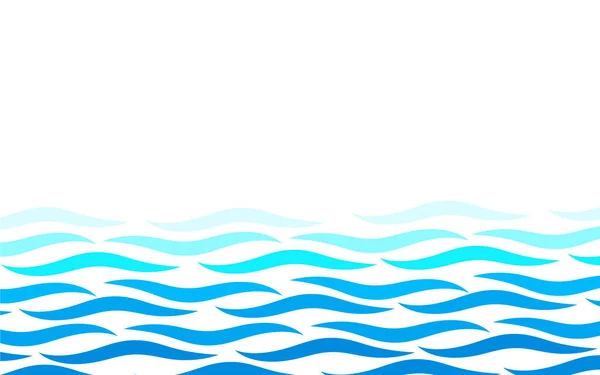 Wechselnde Linien Wasser Blau Ozean Welle Abstrakt Hintergrund Vektor Illustration — Stockvektor