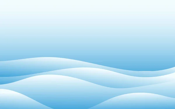 Soyut Mavi Okyanus Dalgası Köpüğü Yumuşak Vektör Arkaplanı — Stok Vektör