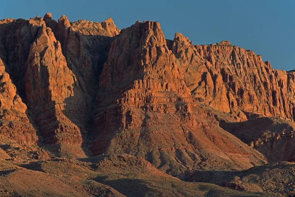 Tájkép Sziklaformáció Echo Sziklák Röviddel Naplemente Előtt Arizona Usa — Stock Fotó