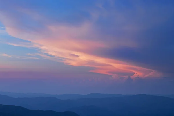 Paisaje Atardecer Desde Clingmans Dome Great Smoky Mountains National Park — Foto de Stock