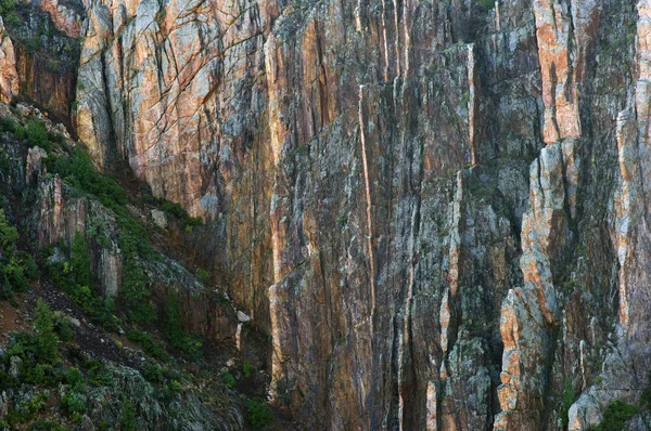 Landscape Cliff Black Canyon Gunnison National Park Colorado Usa — Stock Photo, Image