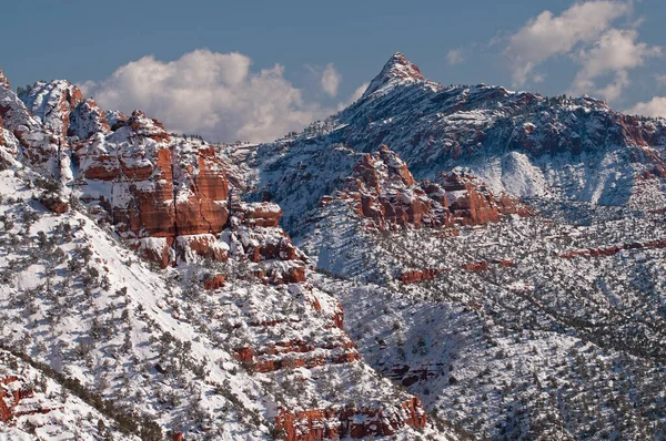Winterlandschaft Kolob Canyons Zion Nationalpark Utah Usa — Stockfoto