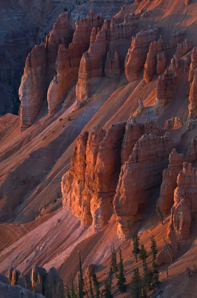 Krajobraz Zachodzie Słońca Hoodoo Cedar Breaks Pomnik Narodowy Utah Usa — Zdjęcie stockowe