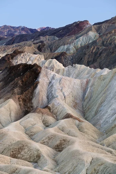 Krajobraz Zmierzchu Wydm Golden Canyon Park Narodowy Doliny Śmierci Kalifornia — Zdjęcie stockowe