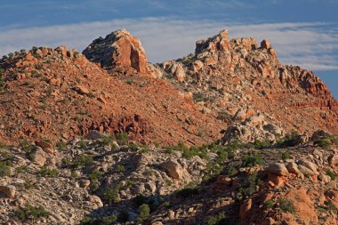 manzara vermillion kayalıklarla Ulusal Anıtı, gündoğumu, arizona, ABD