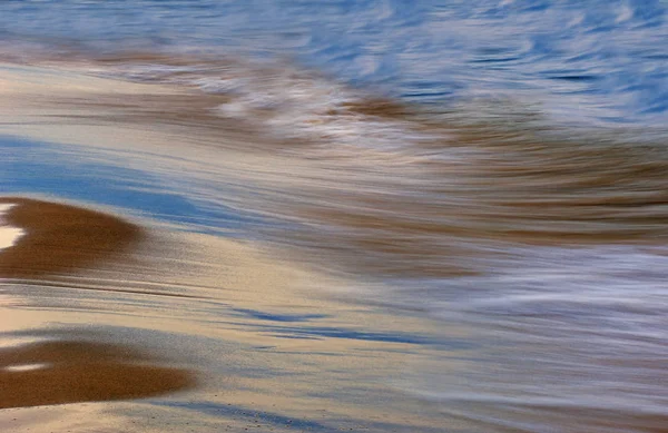Lake Michigan Surf Captured Motion Blur Saugatuck Dunes State Park — Stock Photo, Image