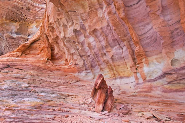 Krajobraz Erozji Klifu Dolina Ognia State Park Nevada Usa — Zdjęcie stockowe