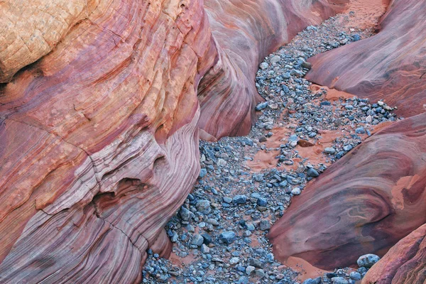 Kanion Szczelinowy Valley Fire State Park Nevada Usa — Zdjęcie stockowe