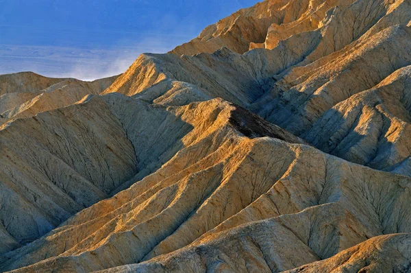 Landscape Sunrise Golden Canyon Panamint Mountains Zabriskie Overlook Death Valley — Stock Photo, Image