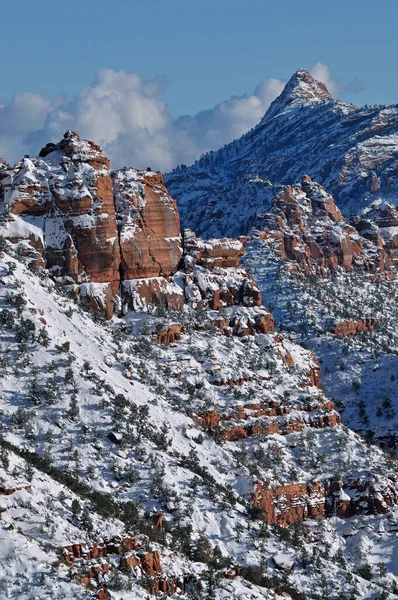 Panorama Invernale Kolob Canyons Parco Nazionale Zion Utah Stati Uniti — Foto Stock