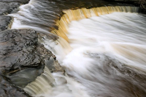 Landscape Whitefish Falls Captured Motion Blur Michigan Upper Peninsula Usa — Stock Photo, Image