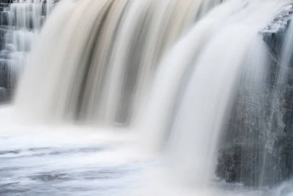 Paysage Des Chutes Tahquamenon Inférieur Capturé Avec Flou Mouvement Péninsule — Photo